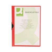 A4 Quickclip Files Red Pack of 25