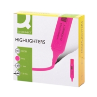 Q-Connect Pink Highlighter Pens Box of 10