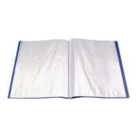 A4 Soft Cover Display 40 Pocket Presentation Book Blue