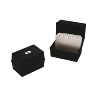 Record Card Index 5" x 3" Black Box