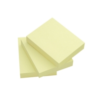 Sticky Note Pads Yellow 38mm x 51mm Pack of 12