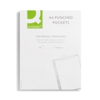Q-Connect A4 Portrait Punched Pockets Box of 100