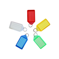 Large Sliding Key Tags Assorted Colours Pack of 10