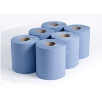 2 Ply Blue 150m 190mm Centrefeed-Embossed Pack6 2 Ply Blue 150m 190mm Centrefeed-Embossed Pack6