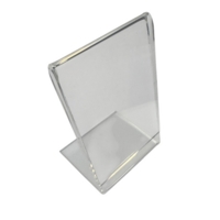 Portrait Acrylic Price Holder Stand Small 54mm x 80mm Pk10