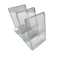 Portrait Acrylic Price Holder Stand Small 54mm x 80mm Pk10
