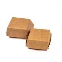 Kraft Food Burger Box 105mm x 105mm x 70mm Pack of 50