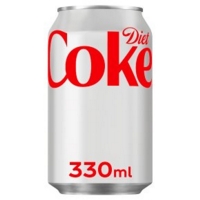 Diet Coca-Cola 330ml Can Tray of 24