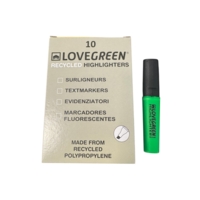 LoveGreen Recycled Highlighter LGHL04-1 Green Box of 10