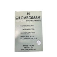 LoveGreen Recycled Highlighter LGHL17-1 Purple Box of 10
