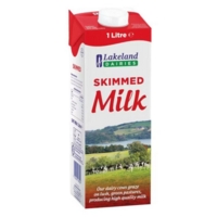 Skimmed 1L Long Life Milk Carton Case of 12