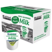 Lakeland Semi Skimmed UHT Individual Milk Box of 120