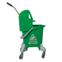 25L Mopping System with Gear Press Wringer,  Green