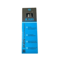 Ikon Non-Permanent Black Markers Box of 10