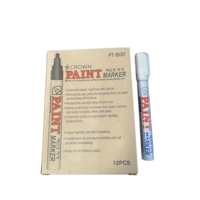 Ikon Industrial Permanent Paint Markers White Box of 12