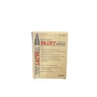 Ikon Industrial Permanent Paint Markers Yellow Box of 12