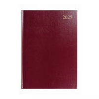 A4 Page Per Day Diary Red, 2025