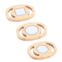 LED Handheld Shape Mirrors - Pack of 3