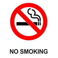 No Smoking A4 Self-Adhesive Sign