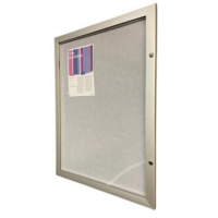 A2 External Display Case Silver Anodized Case Grey Felt