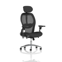 High Mesh Back Task Chair with Headrest & Adjustable Arms
