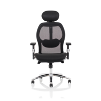 High Mesh Back Task Chair with Headrest & Adjustable Arms