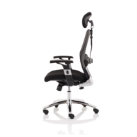 High Mesh Back Task Chair with Headrest & Adjustable Arms