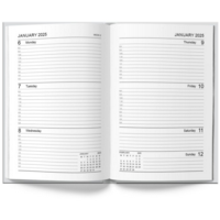 A5 Week to View Diary Red, 2025