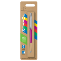 Parker Jotter Ballpoint Magenta Stainless Steel Pen