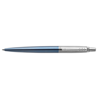Parker Jotter Ballpoint Blue Stainless Steel Pen Gift Boxed