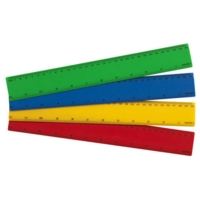 Shatter Resistant Coloured 30cm/12" SINGLE RULER