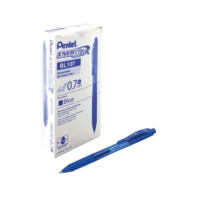 Pentel EnergelX BL107 Retractable Pen Blue Box of 12