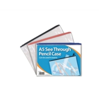 Pencil Case with Zipper Clear Durable Size A5