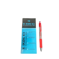 Kingswood Retractable Red Gel Ballpoint Pens Box of 10