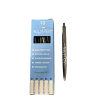 Aquapen Recycled Ballpen Black Ink Pack of 10