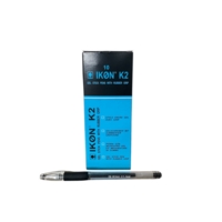Kingswood Gel Grip K2-01 Ballpoint Pens Black Box of 10