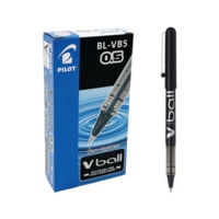 Pilot V Ball Rollerball 0.5mm Fine Black Box of 12