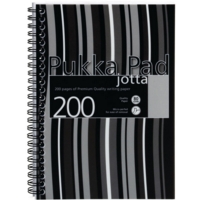 Pukka A5 Wirebound Jotta Notebook Black Pack of 3