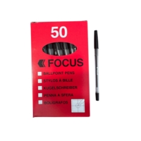 Kingswood Medium Ball Pens Black Box of 50