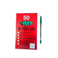 Kingswood Medium Ball Pens Green Box of 50