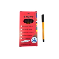 Kingswood Ballpoint Fine Black Pens Box of 20