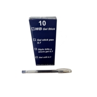Kingswood Gel Stick 0.7mm Ballpoint Pens Blue Box of 10