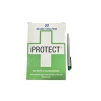 Anti-bacterial Hygienic Ball Pens Box of 50