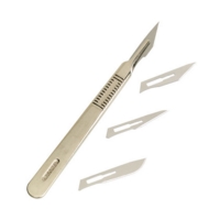 Swordfish Metal Scalpel No.3 with 4 Blades
