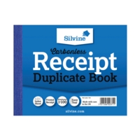 Silvine Carbonless Receipt Duplicate Book Pack of 12