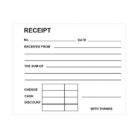 Silvine Carbonless Receipt Duplicate Book Pack of 12