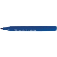 Permanent BulletTip Blue Tip Markers Box of 10