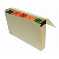 19 Pocket A-Z Mylar Coloured Tabs Manilla Expanding File