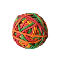 Rubber Bands Ball Assorted Colours & Sizes 200g EACH