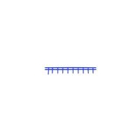 GBC A4 Blue Secure Binding Strips Pk100
